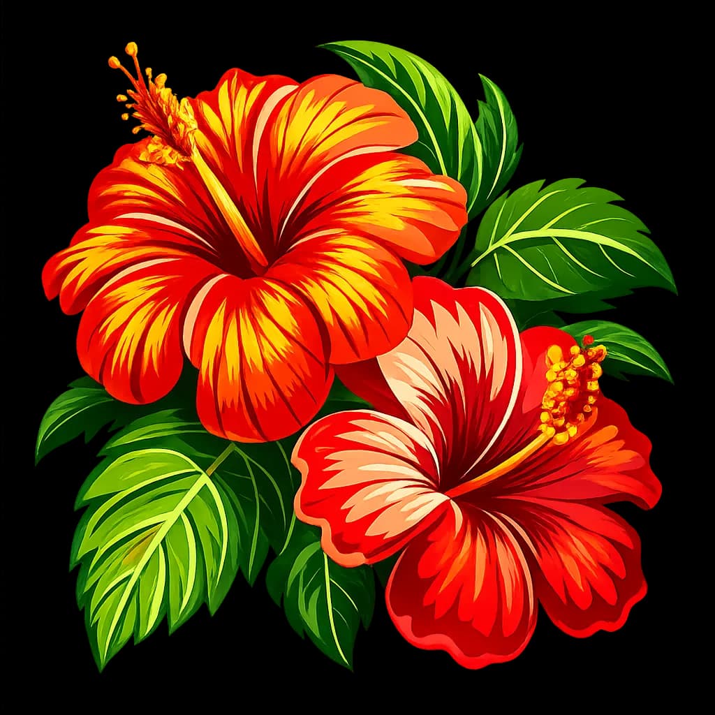 Hibiscus Watermark